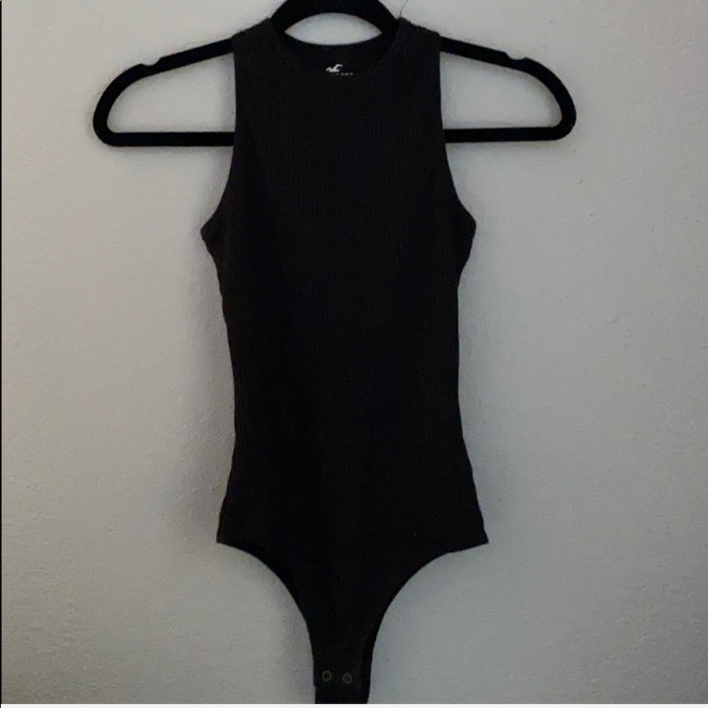 Black high neck bodysuit